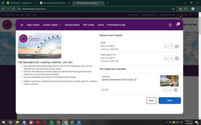 Icon Park checkout page showing Icon Park coupon code box | Screenshot taken by SimplyCodes community member on Dec 7, 2024