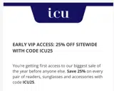 ICU25 coupon verification screenshot