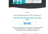 CYBER35 coupon verification screenshot
