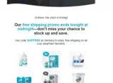 SHIPFREE coupon verification screenshot