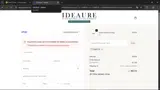 Ideaure Jewelry coupon verification screenshot