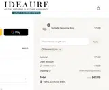 Ideaure Jewelry coupon verification screenshot