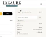 Ideaure Jewelry coupon verification screenshot