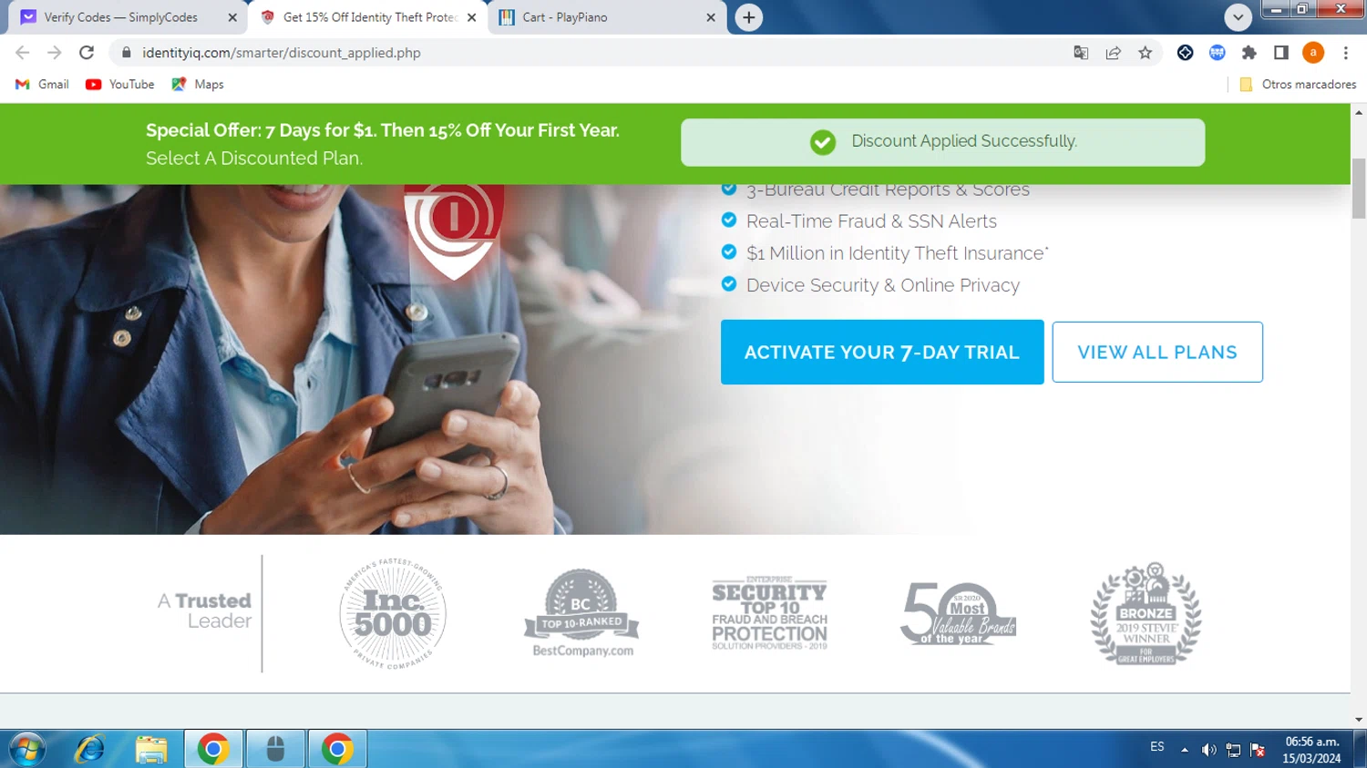 how to use IdentityIQ coupons