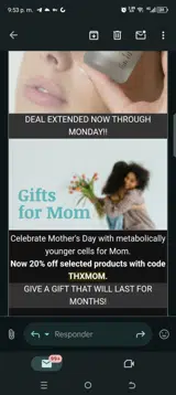 THXMOM coupon verification screenshot
