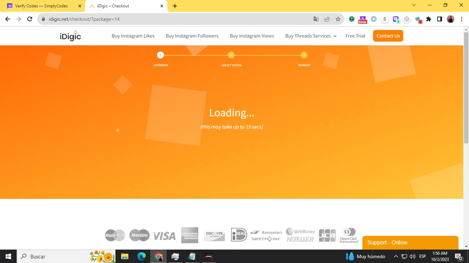 iDigic checkout page showing iDigic coupon code box | Screenshot taken by SimplyCodes community member on Oct 2, 2023