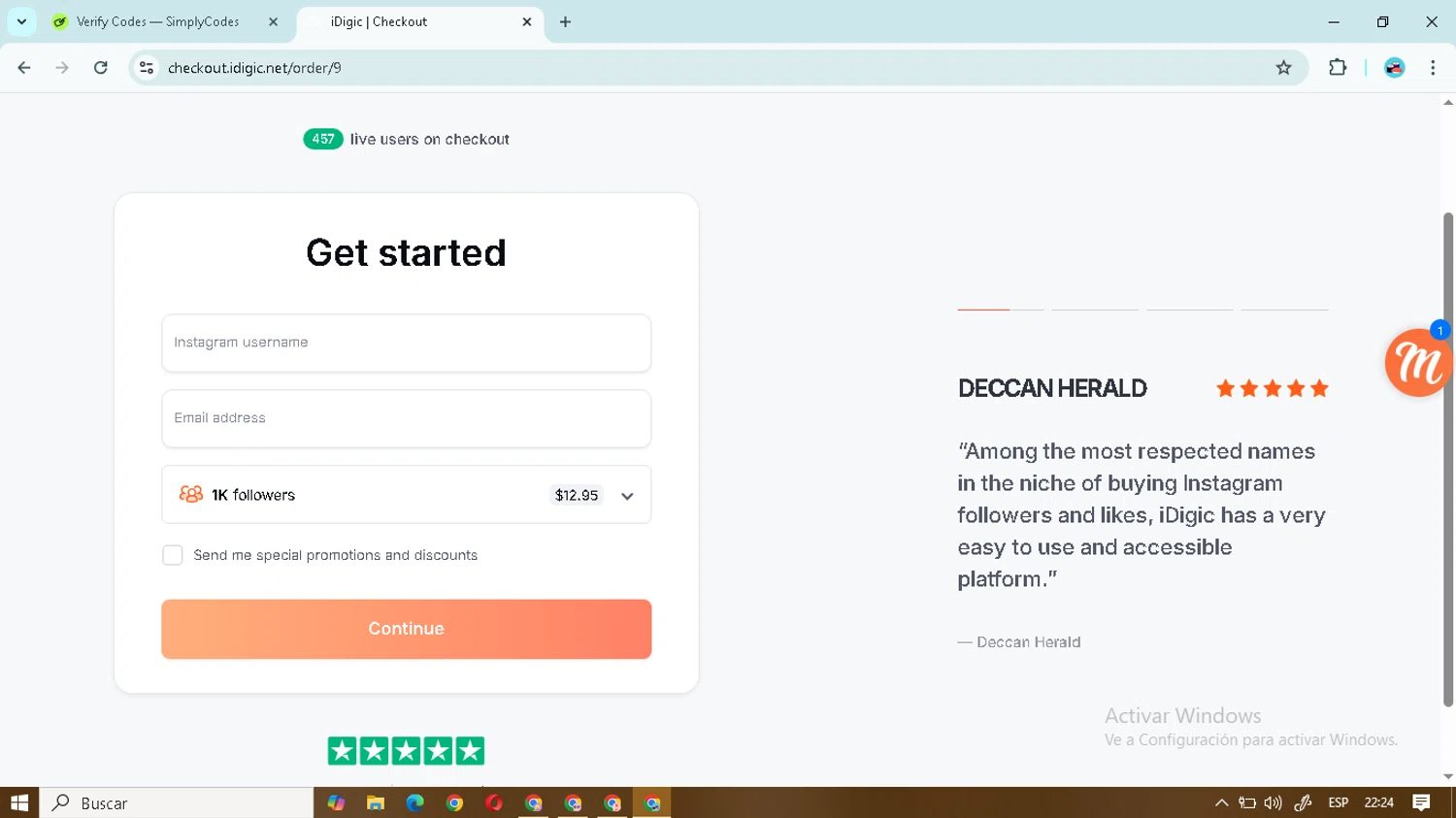 iDigic coupon code screenshot showing code JUNE2024 applied at iDigic checkout page. Uploaded by SimplyCodes community member cr7jesus on Jul 22, 2025
