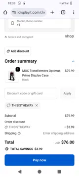 THISISTHEWAY coupon verification screenshot