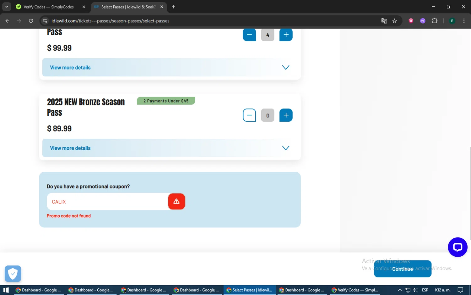 Idlewild promo code screenshot showing code CALIX applied at Idlewild checkout page. Uploaded by SimplyCodes community member LegendaryWarden2503 on Jun 20, 2025