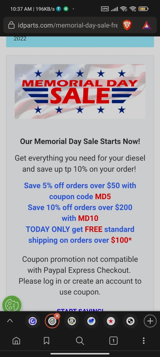 how to use IDParts coupons