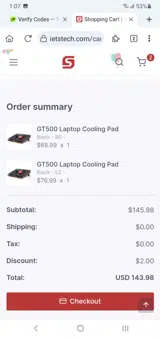 SUBOFF coupon verification screenshot