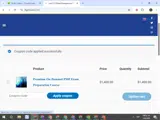 promo20% coupon verification screenshot