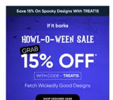 TREAT15 coupon verification screenshot