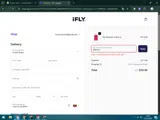 iFLY Luggage coupon verification screenshot