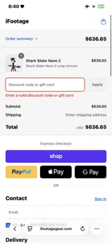 HKVISUALS coupon verification screenshot