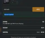 IGETHI coupon verification screenshot