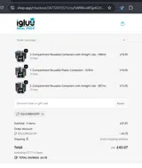 IGLUUMEALOFF coupon verification screenshot