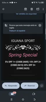 2605 coupon verification screenshot