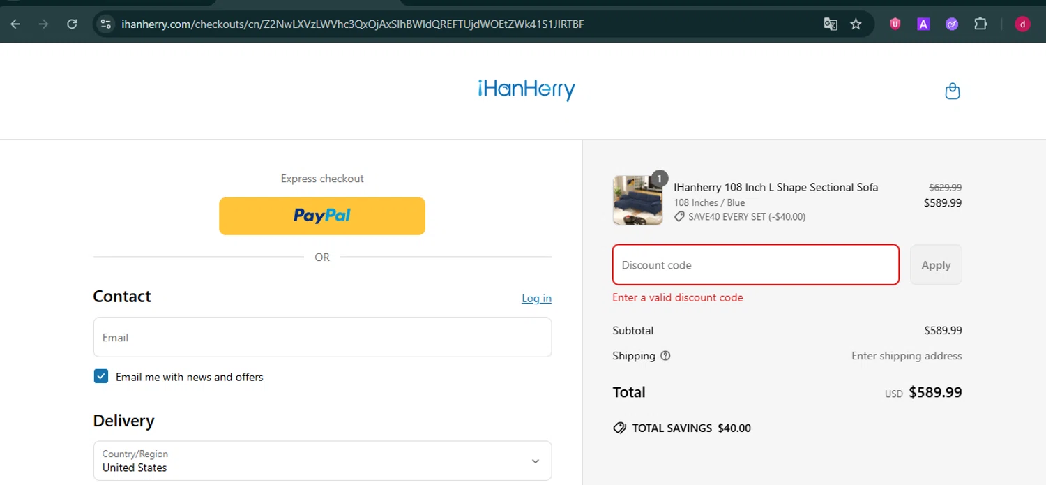 IHanherry promo code screenshot showing code best15 applied at IHanherry checkout page. Uploaded by SimplyCodes community member CleverNavigator9655 on Jun 9, 2025