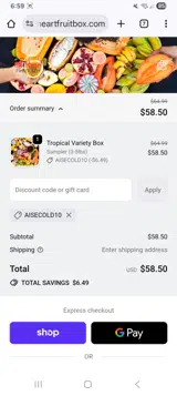 Aisecold10 coupon verification screenshot