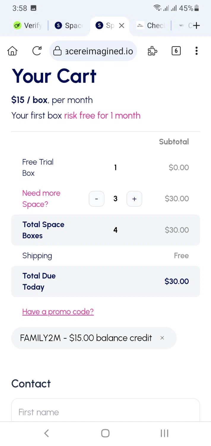 IKEA discount code screenshot showing code FAMILY2M applied at IKEA checkout page. Uploaded by SimplyCodes community member menotychire on Aug 19, 2025