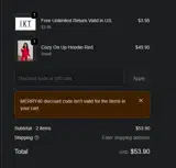 IKT coupon verification screenshot