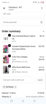 IKT coupon verification screenshot