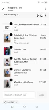 IKT coupon verification screenshot