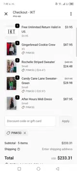 IKT coupon verification screenshot