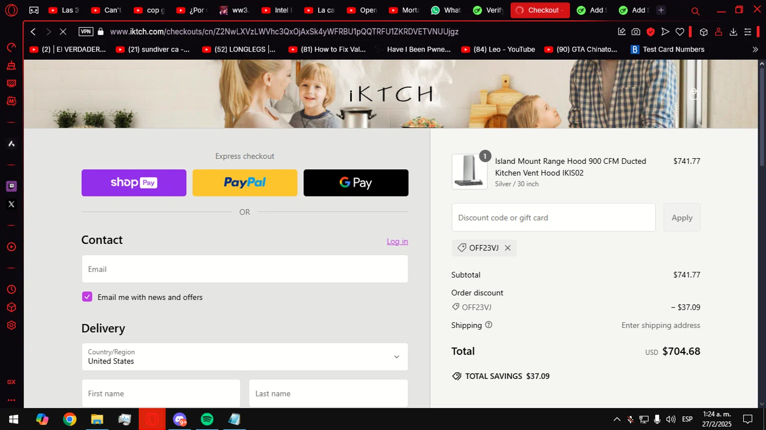 IKTCH promo code screenshot showing code off23vj applied at IKTCH checkout page. Uploaded by SimplyCodes community member Anteserachido on Feb 27, 2025