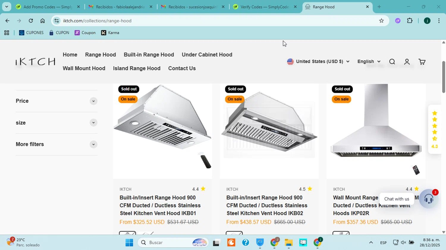 IKTCH promo code screenshot showing code IKTCH20 applied at IKTCH checkout page. Uploaded by SimplyCodes community member ABHF23 on Dec 28, 2025