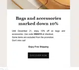 XMAS10 coupon verification screenshot
