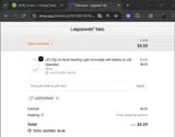 LIGHTUP50LP coupon verification screenshot