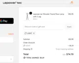 LIGHT coupon verification screenshot