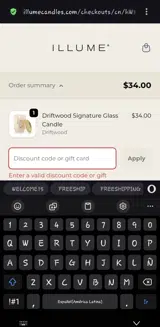 Love26 coupon verification screenshot
