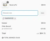 SAVENOW20 coupon verification screenshot