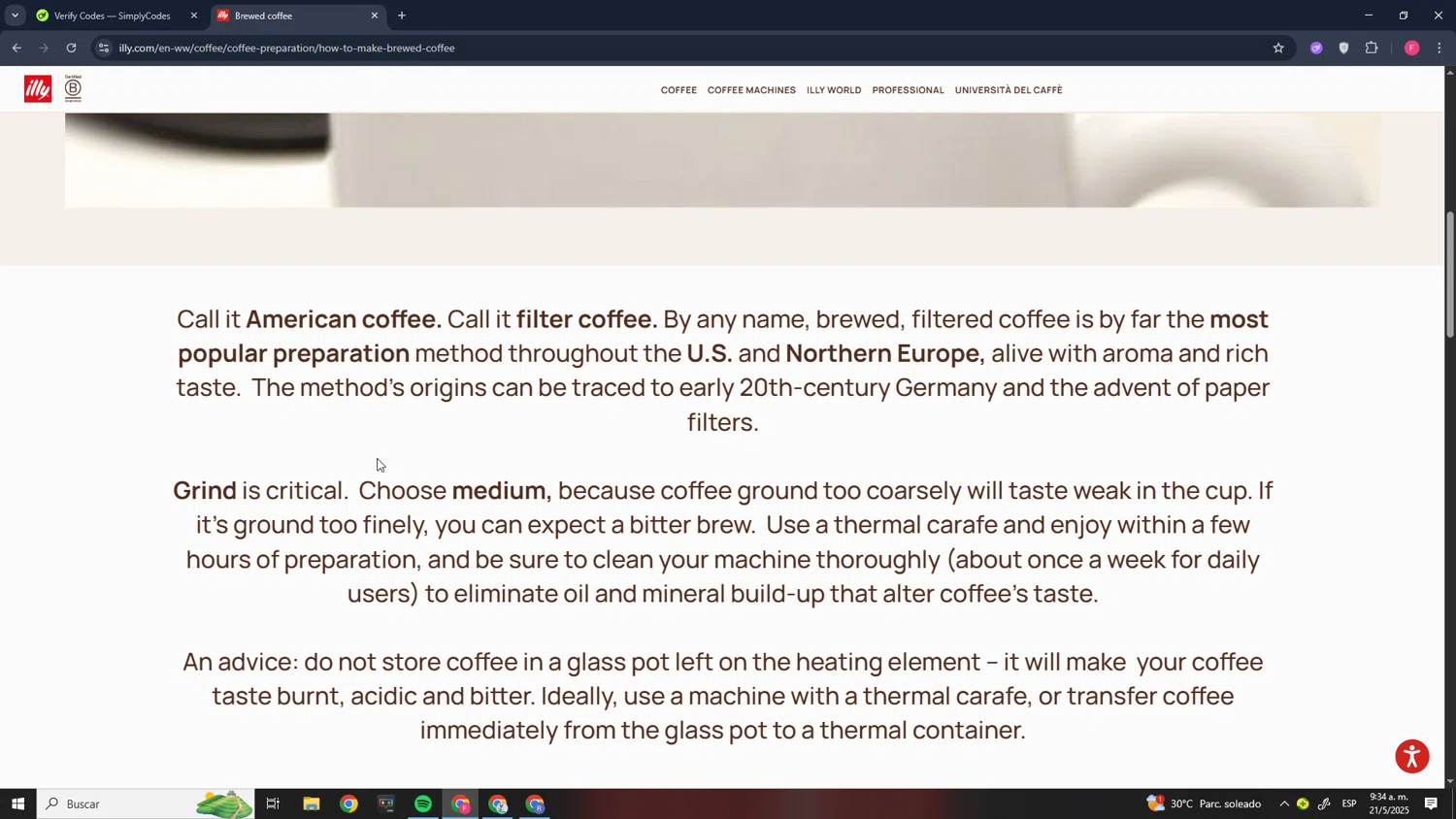 illycaffè promo code screenshot showing code PB15 applied at illycaffè checkout page. Uploaded by SimplyCodes community member CleverMonarch1744 on May 21, 2025