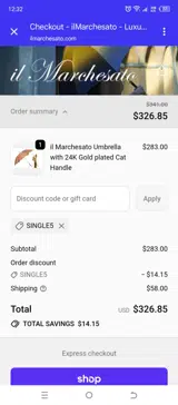 SINGLE5 coupon verification screenshot