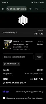 stuntride coupon verification screenshot