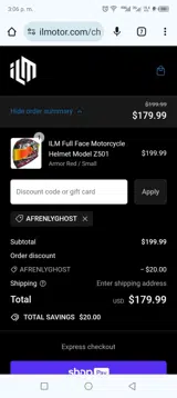 Afrenlyghost coupon verification screenshot