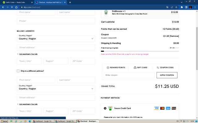 ILNP checkout page showing ILNP coupon code box | Screenshot taken by SimplyCodes community member on Jun 13, 2025