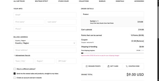 ILNP checkout page showing ILNP coupon code box | Screenshot taken by SimplyCodes community member on Jul 8, 2025