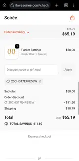 20CHG17E4PE5SW coupon verification screenshot
