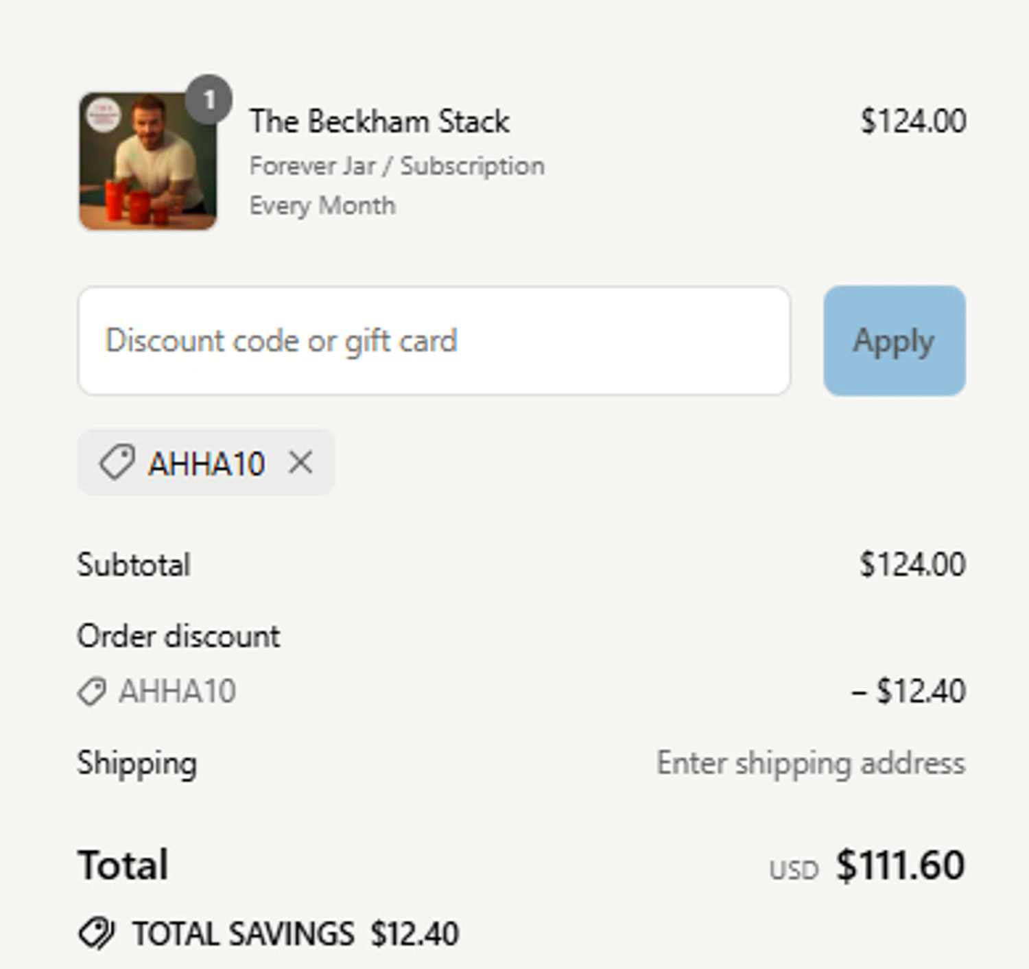 IM8 Health discount code screenshot showing code AHHA10 applied at IM8 Health checkout page. Uploaded by SimplyCodes community member mangoBajito1543 on Jul 3, 2025