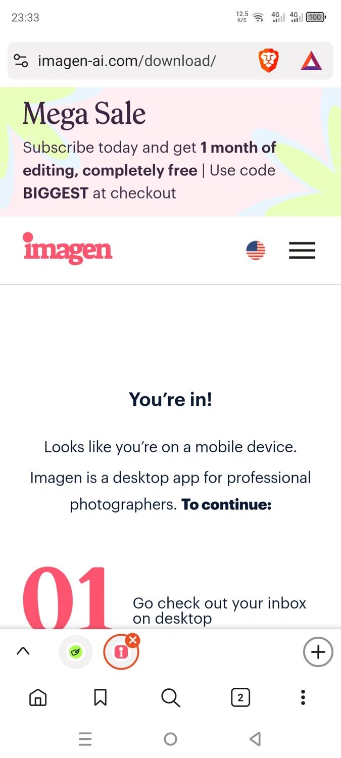 Imagen checkout page showing Imagen promo code box | Screenshot taken by SimplyCodes community member on Sep 16, 2025