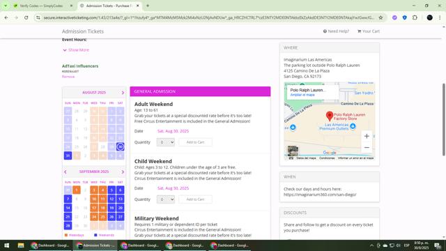 Imaginarium checkout page showing Imaginarium promo code box | Screenshot taken by SimplyCodes community member on Aug 31, 2025