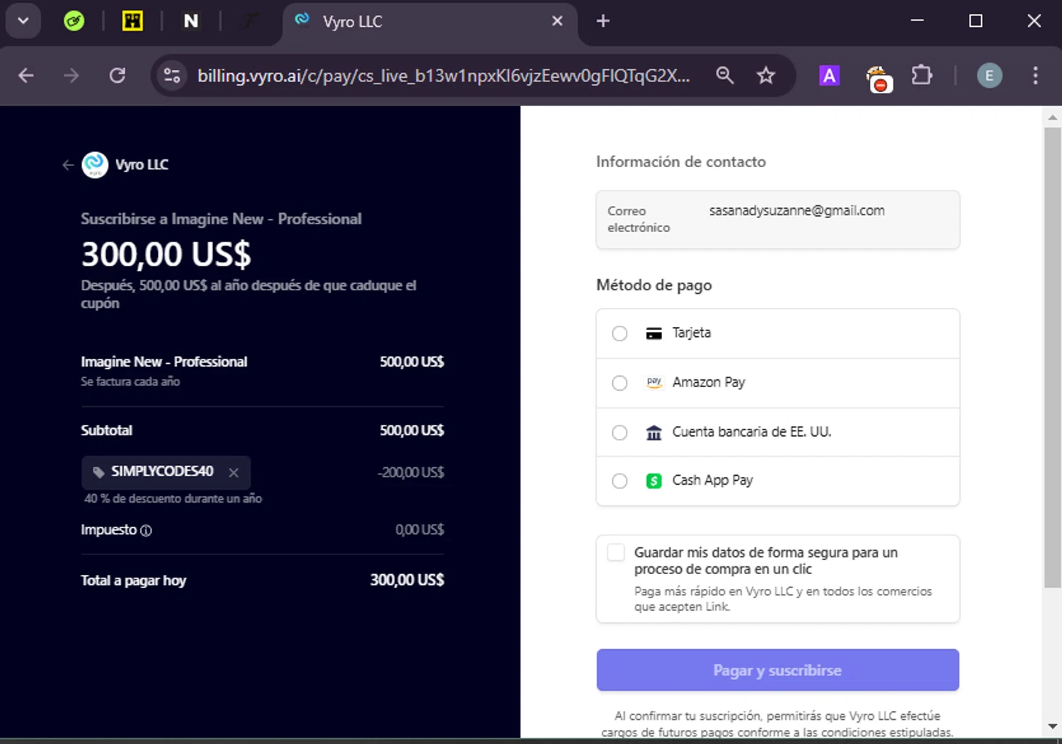 Imagine Art checkout page showing Imagine Art promo code box | Screenshot taken by SimplyCodes community member on Jan 21, 2025