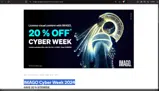 CYBER20 coupon verification screenshot