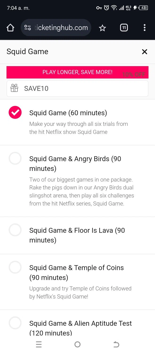 Immersive Gamebox checkout page showing Immersive Gamebox discount code box | Screenshot taken by SimplyCodes community member on Mar 6, 2025
