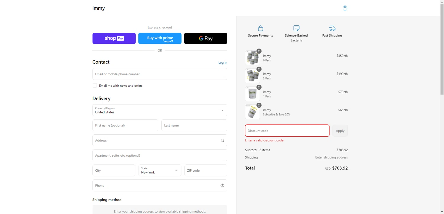 immy promo code screenshot showing code MEMDAY20 applied at immy checkout page. Uploaded by SimplyCodes community member MightyMaverick3546 on Jun 1, 2025